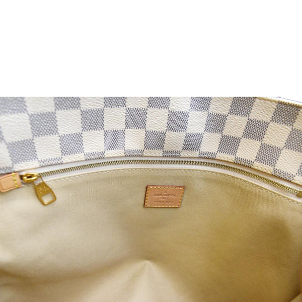 LOUIS VUITTON Soffi Damier Azur Satchel Shoulder Bag White