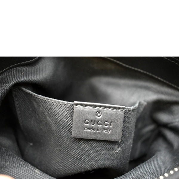 GUCCI Small GG Supreme Canvas Messenger Bag Black 523599
