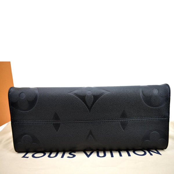 LOUIS VUITTON Onthego MM Monogram Empreinte Leather Shoulder Bag Black