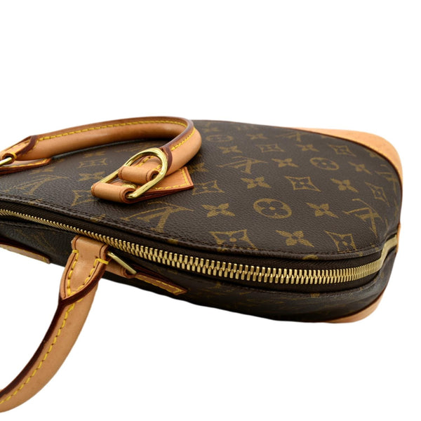 Louis Vuitton Alma PM Monogram Canvas Satchel Bag Brown - Top Left