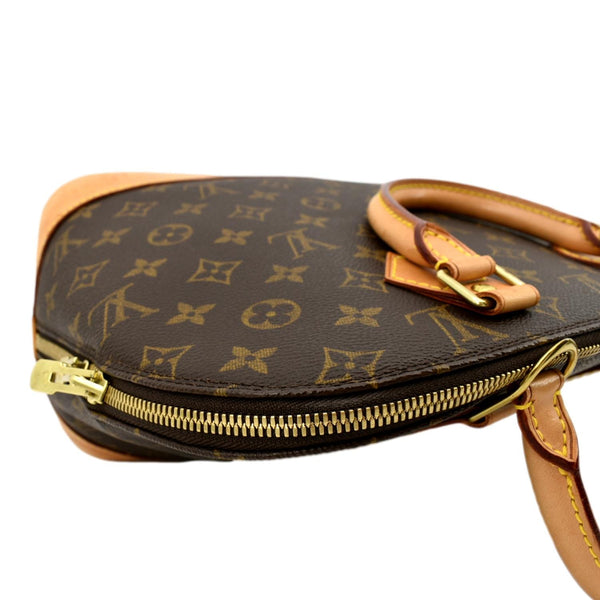 Louis Vuitton Alma PM Monogram Canvas Satchel Bag Brown - Top Right