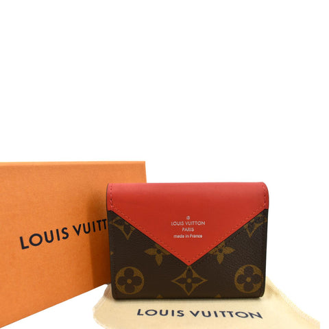 Louis Vuitton Zoe Monogram Leather Wallet Cerise - Backside
