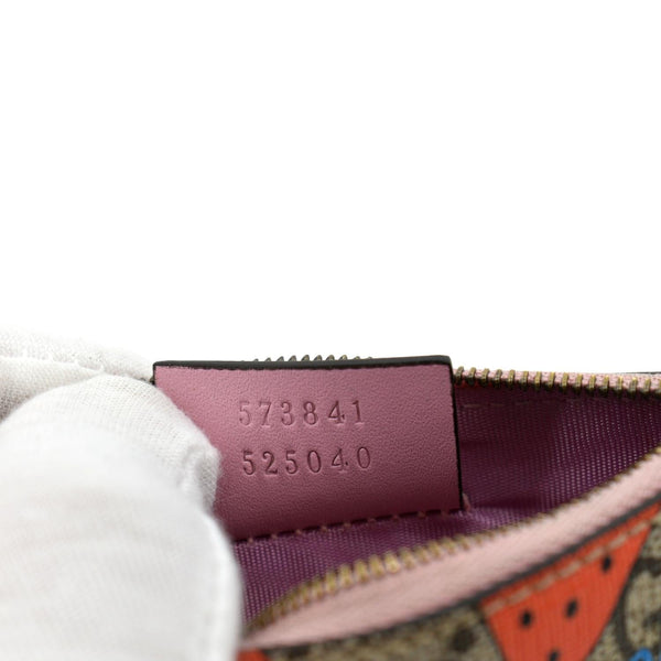 GUCCI Strawberry Printed Monogram Canvas Key Case Multicolor 573841