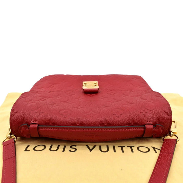 LOUIS VUITTON Metis Pochette Empreinte Leather Crossbody Bag Red