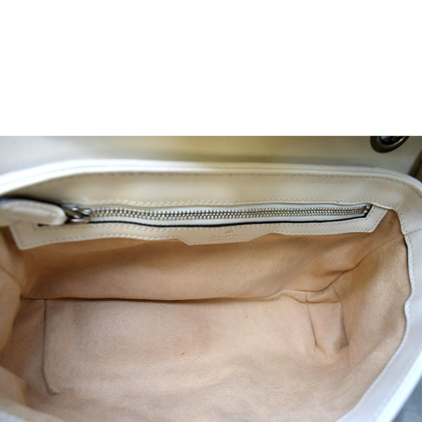 GUCCI GG Marmont Crystal-Embellished Crossbody Bag White 443497