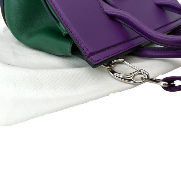 VERSACE Palazzo Empire Leather Crossbody Bag Purple