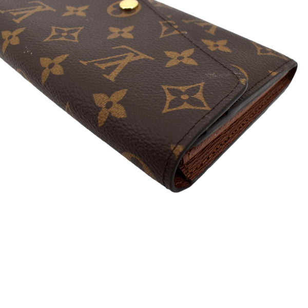LOUIS VUITTON Sarah Monogram Canvas Wallet Brown
