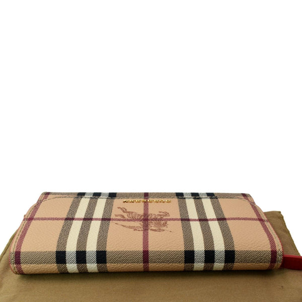 BURBERRY Haymarket House Check Clutch Wallet Beige