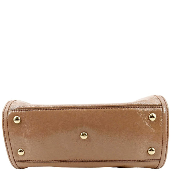 GUCCI Soho Small Patent Leather Shoulder Bag Neutral 336751