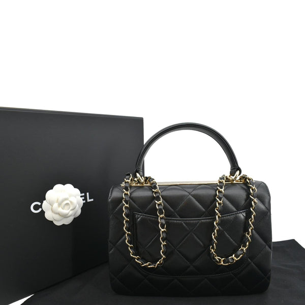 Chanel Small Trendy CC Quilted Lambskin Flap Shoulder Bag - Back