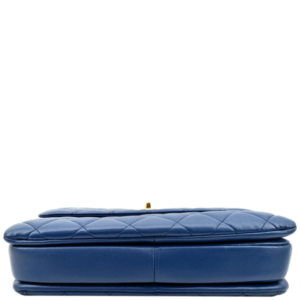 CHANEL Medium Trendy CC Flap Quilted Lambskin Shoulder Bag Blue