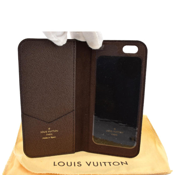 Louis Vuitton iPhone Monogram Canvas Phone Case Brown - Inside Sections