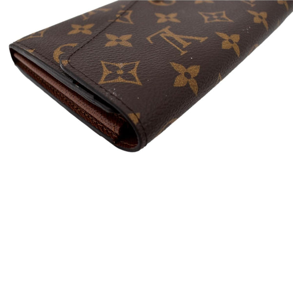 LOUIS VUITTON Sarah Monogram Canvas Wallet Brown