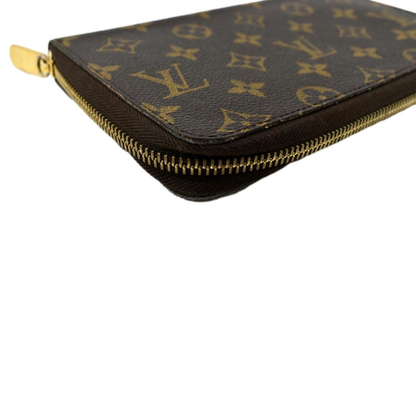 LOUIS VUITTON Zippy Organizer Monogram Canvas Wallet Brown