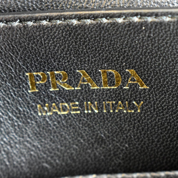 Prada Double Handle Saffiano Leather Tote Bag Black - Made in Italy