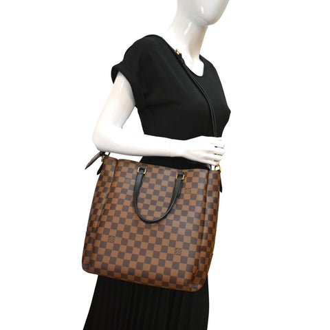 LOUIS VUITTON Belmont NM Damier Ebene Shoulder Bag Brown