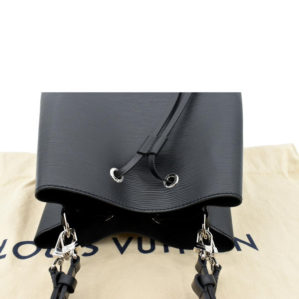 Louis Vuitton NeoNoe Epi Leather Shoulder Bag in Black-Top