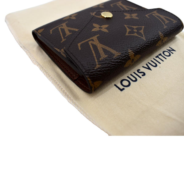 LOUIS VUITTON Victorine Monogram Canvas Wallet Brown