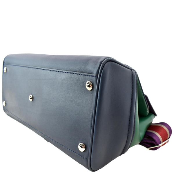 VERSACE Palazzo Empire Leather Crossbody Bag Purple