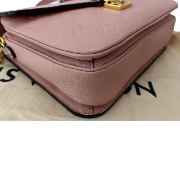 LOUIS VUITTON Metis Pochette Empreinte Leather Crossbody Bag Pink