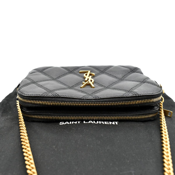 Yves Saint Laurent Becky Double Zip Lambskin Bag - Top