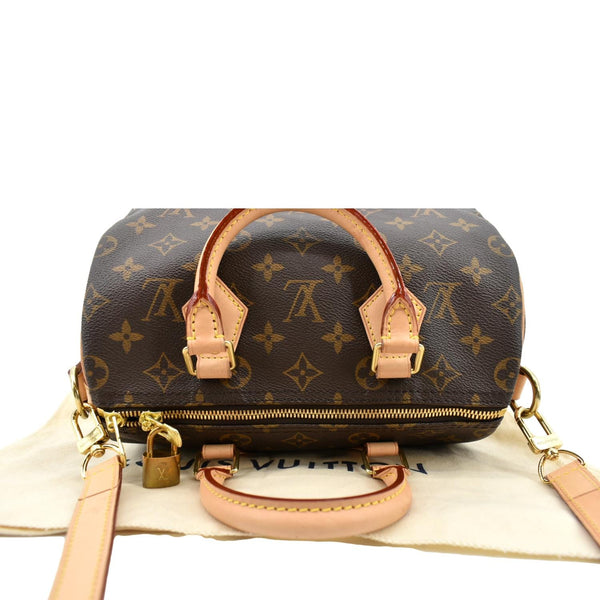 LOUIS VUITTON Speedy 25 Bandouliere Monogram Canvas Shoulder Bag Brown