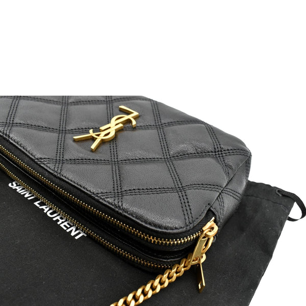 Yves Saint Laurent Becky Double Zip Lambskin Bag - Top Left