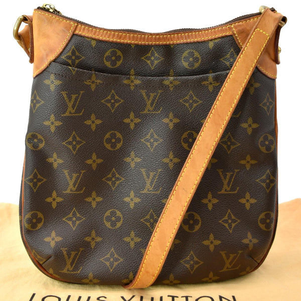 LOUIS VUITTON Odeon PM Monogram Canvas Crossbody Bag Brown