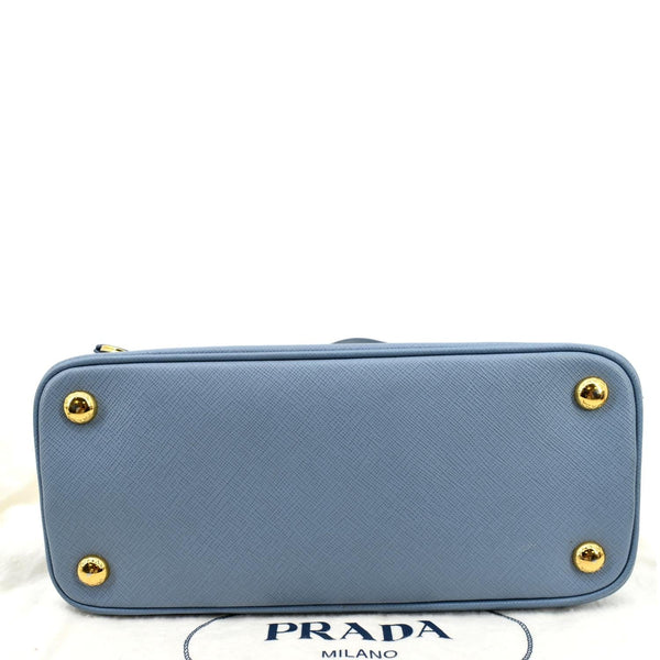 PRADA Fuoco Lux Saffiano Leather Crossbody Bag Light Blue
