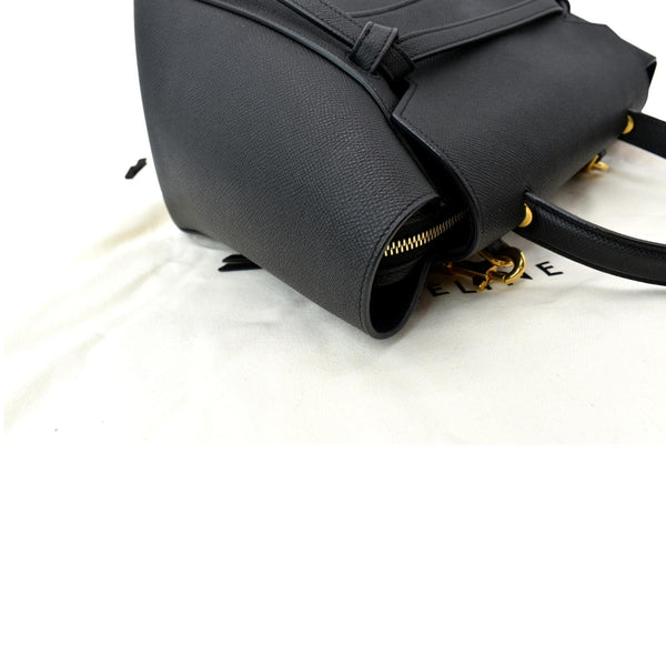 CELINE Mini Belt Grained Calfskin Leather Shoulder Bag Black - Hot Deals