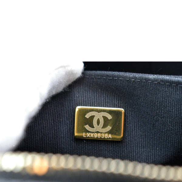 CHANEL Sac Vanity Caviar Leather Shoulder Bag Black - Hot Deals