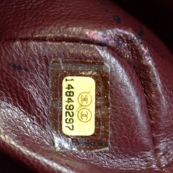 CHANEL Classic Jumbo Double Flap Caviar Leather Shoulder Bag Black