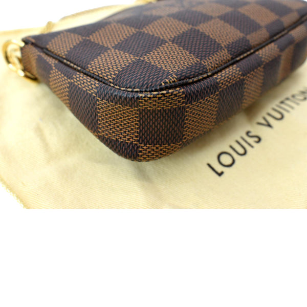 Louis Vuitton Mini Pochette Damier Ebene Accessories Pouch