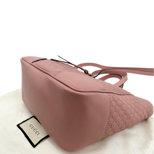 Gucci Small Bree GG Leather Crossbody Bag Light Pink - Right Bottom