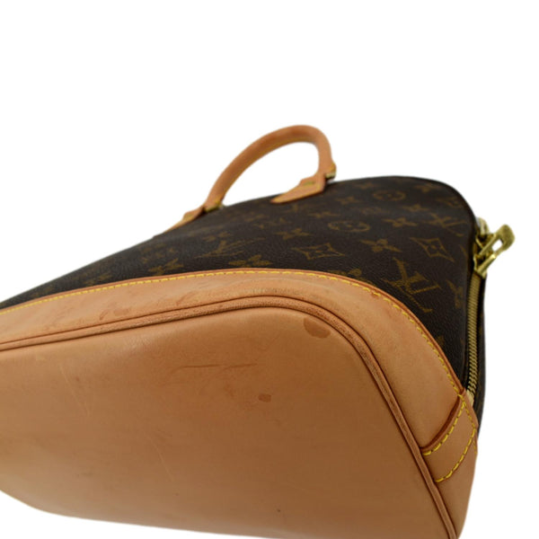 Louis Vuitton Alma PM Monogram Canvas Satchel Bag Brown - Minor Damage