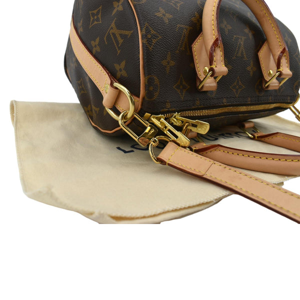 LOUIS VUITTON Speedy 25 Bandouliere Monogram Canvas Shoulder Bag Brown