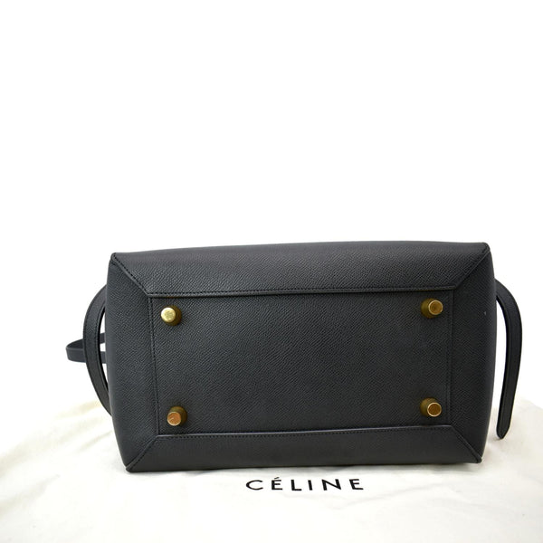 CELINE Mini Belt Grained Calfskin Leather Shoulder Bag Black - Hot Deals