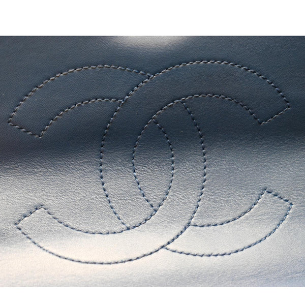 CHANEL Medium Trendy CC Flap Quilted Lambskin Shoulder Bag Blue