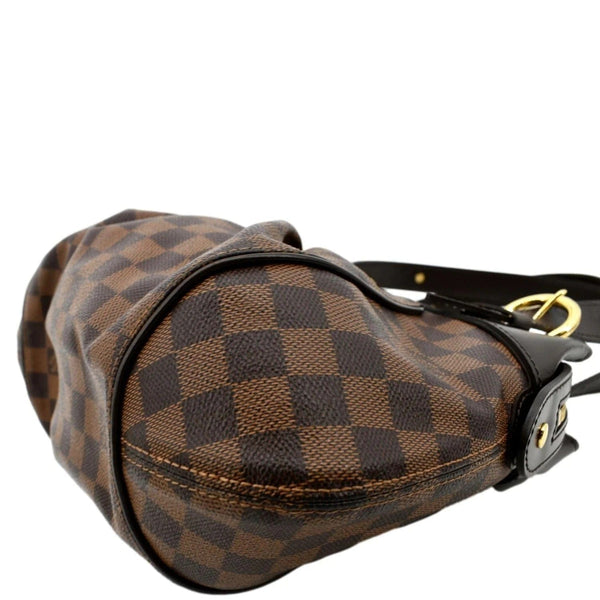 LOUIS VUITTON Women Sistina PM Damier Ebene Shoulder Bag Brown
