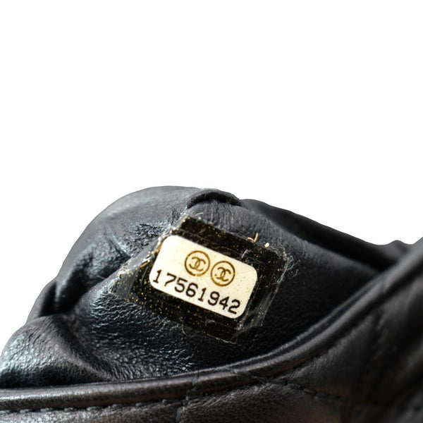 CHANEL Mineral Nights Flap Quilted Leather Shoulder Bag Black