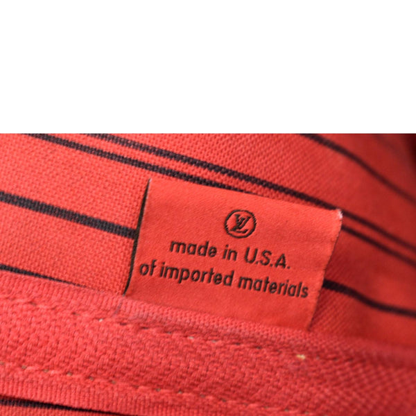 LOUIS VUITTON Neverfull MM Damier Ebene Tote Bag Brown