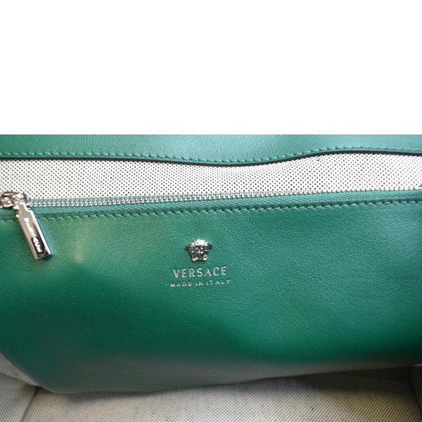 VERSACE Palazzo Empire Leather Crossbody Bag Purple