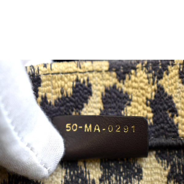 Christian Dior Large Book Oblique Embroidered Tote Bag - Serial Number