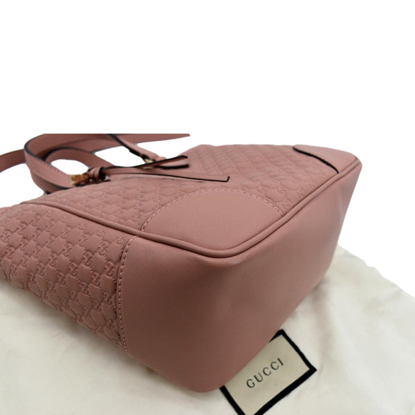 Gucci Small Bree GG Leather Crossbody Bag Light Pink - Left Bottom