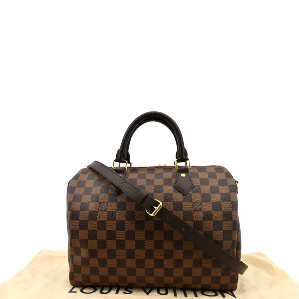 LOUIS VUITTON Speedy 30 Bandouliere Damier Ebene Shoulder Bag Brown - New Year Deals