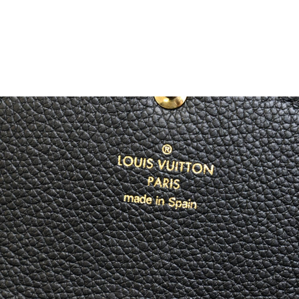 LOUIS VUITTON Sarah Monogram Empreinte Leather Wallet Black