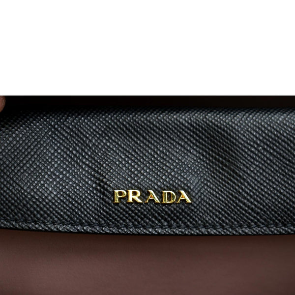 Prada Medium Double Saffiano Leather Crossbody Bag - Monogram