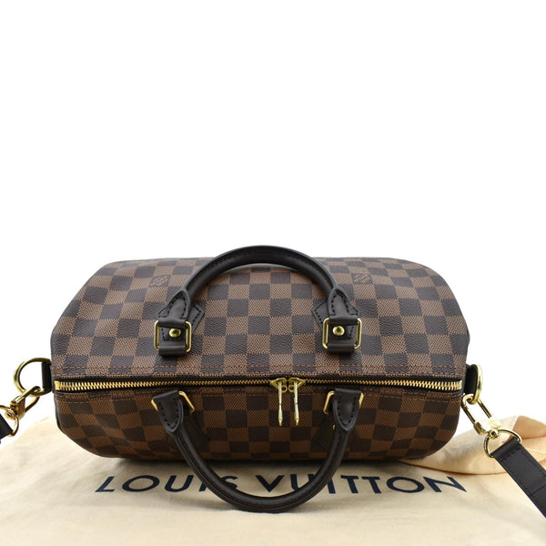 LOUIS VUITTON Speedy 30 Bandouliere Damier Ebene Shoulder Bag Brown - New Year Deals
