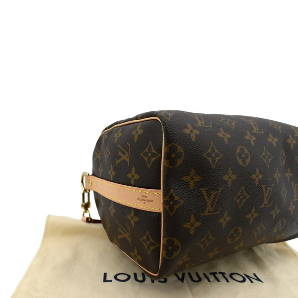 LOUIS VUITTON Speedy 25 Bandouliere Monogram Canvas Shoulder Bag Brown