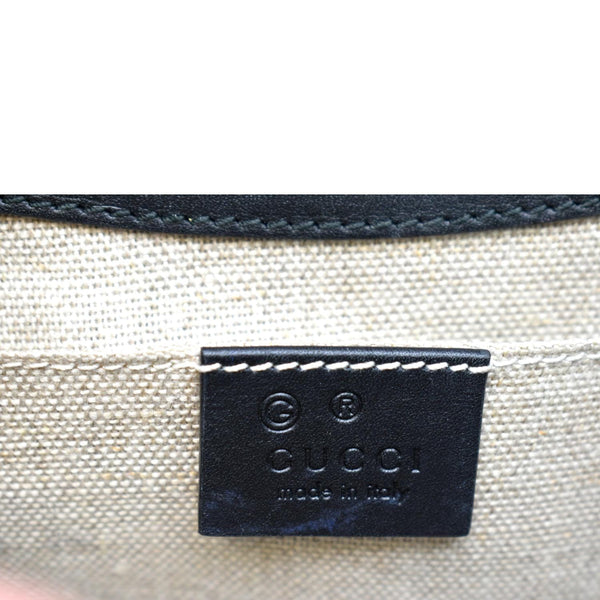 GUCCI Emily Mini Micro GG Leather Shoulder Bag Black 449636